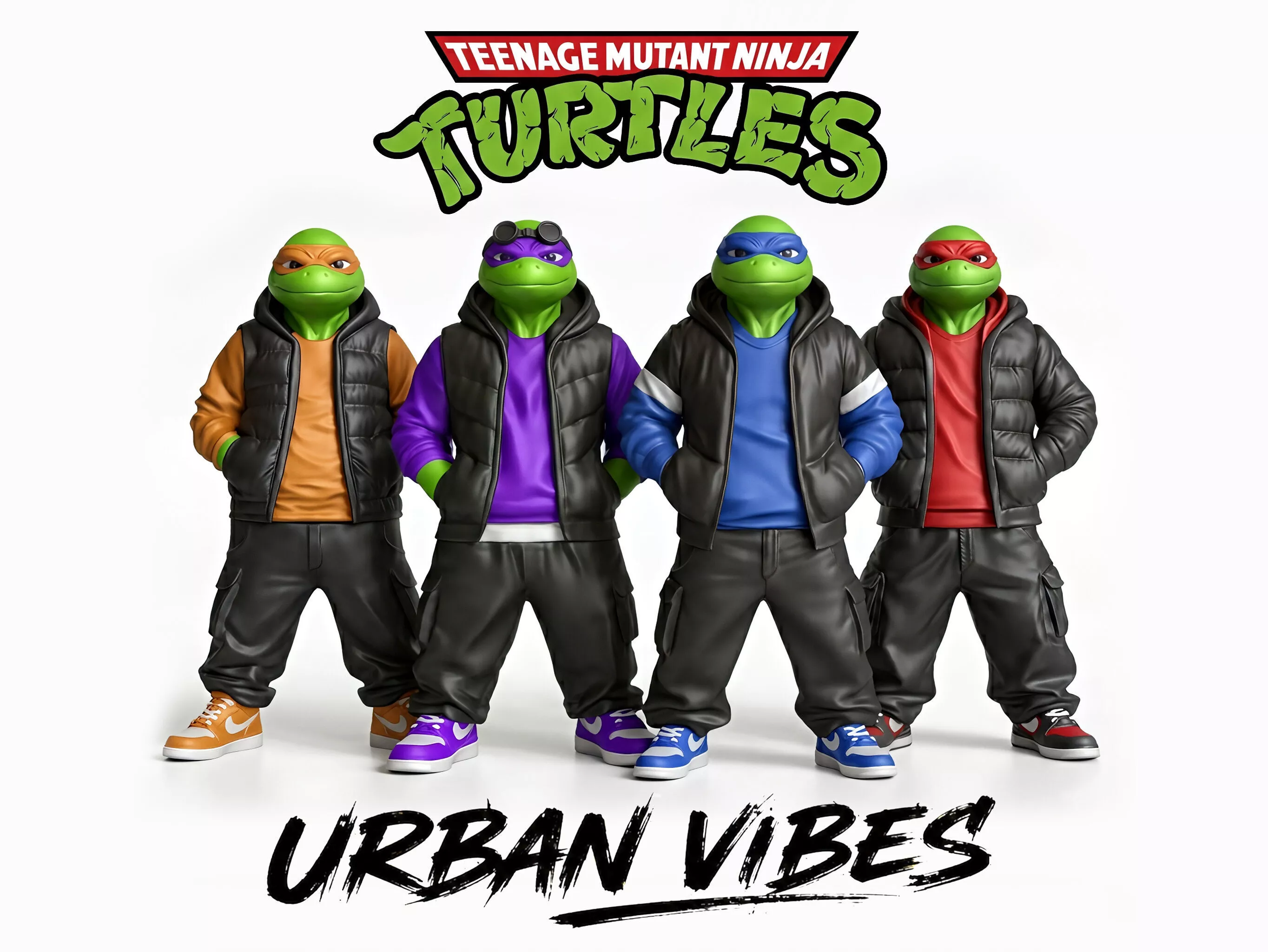 Tmnt Urban Vibes Full Set 3D Model Pack