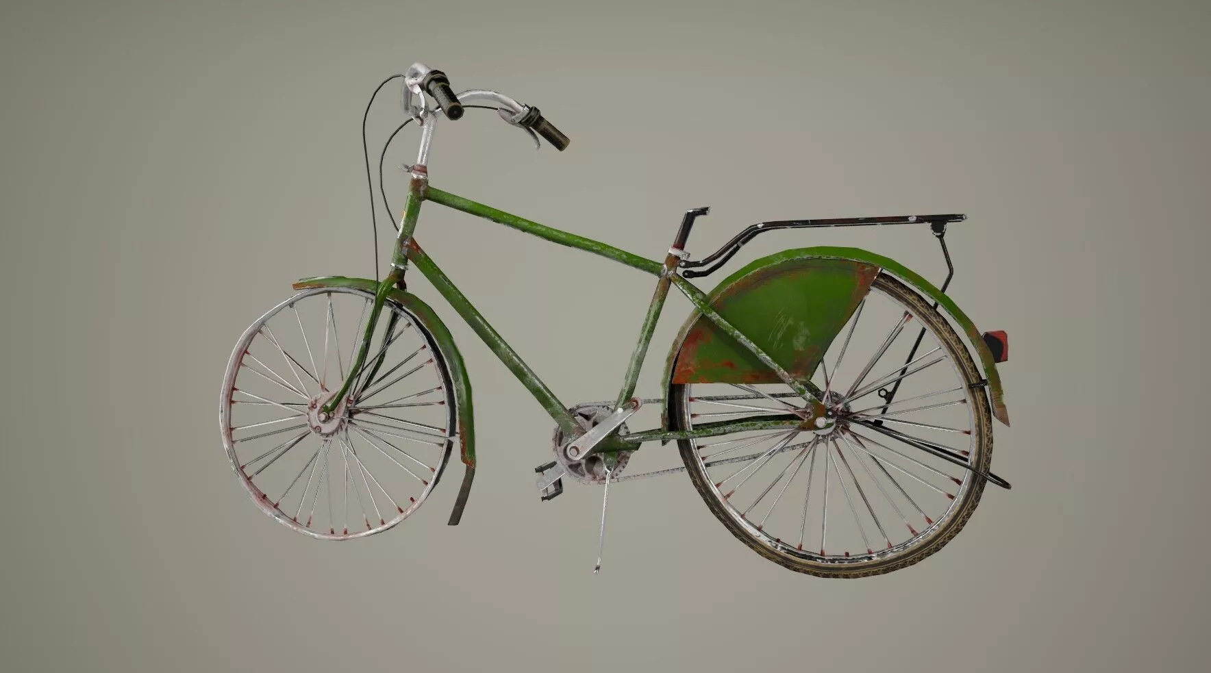 Bike 02 Low-poly 3D model
