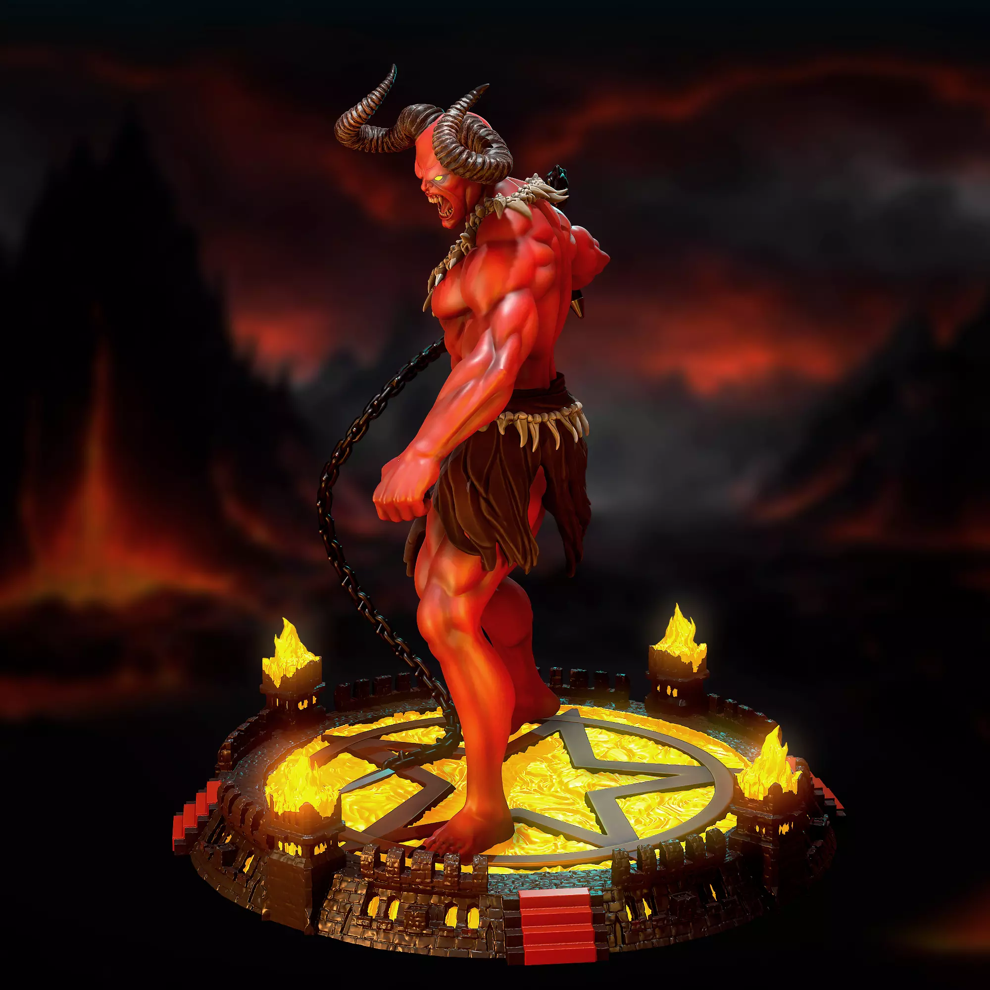 Heroes 3 Pit Lord 3D print model