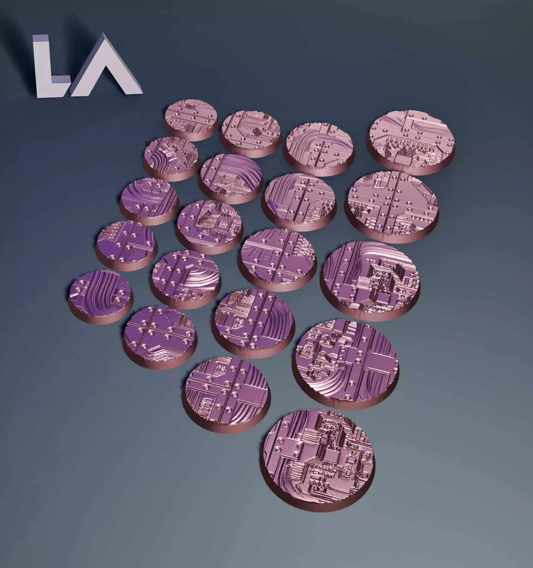 HD Base Set 25 - Circuit Panels 3D print model
