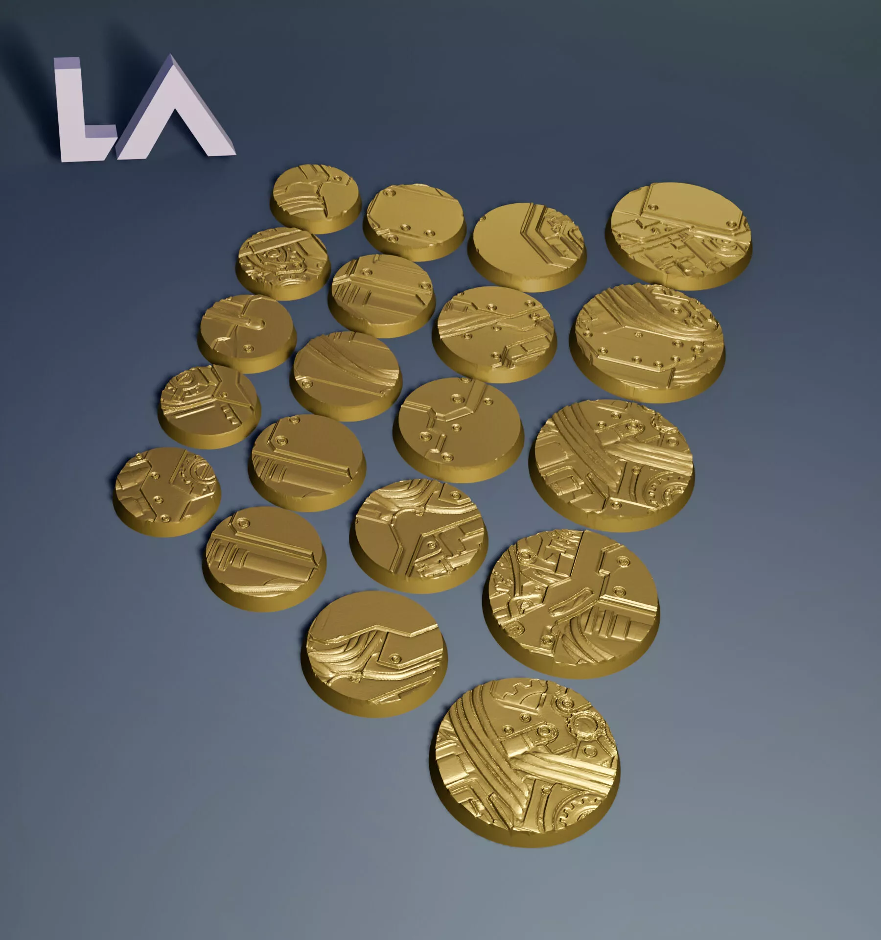 HD Base Set 27 - Mechanical Plate 3D print model