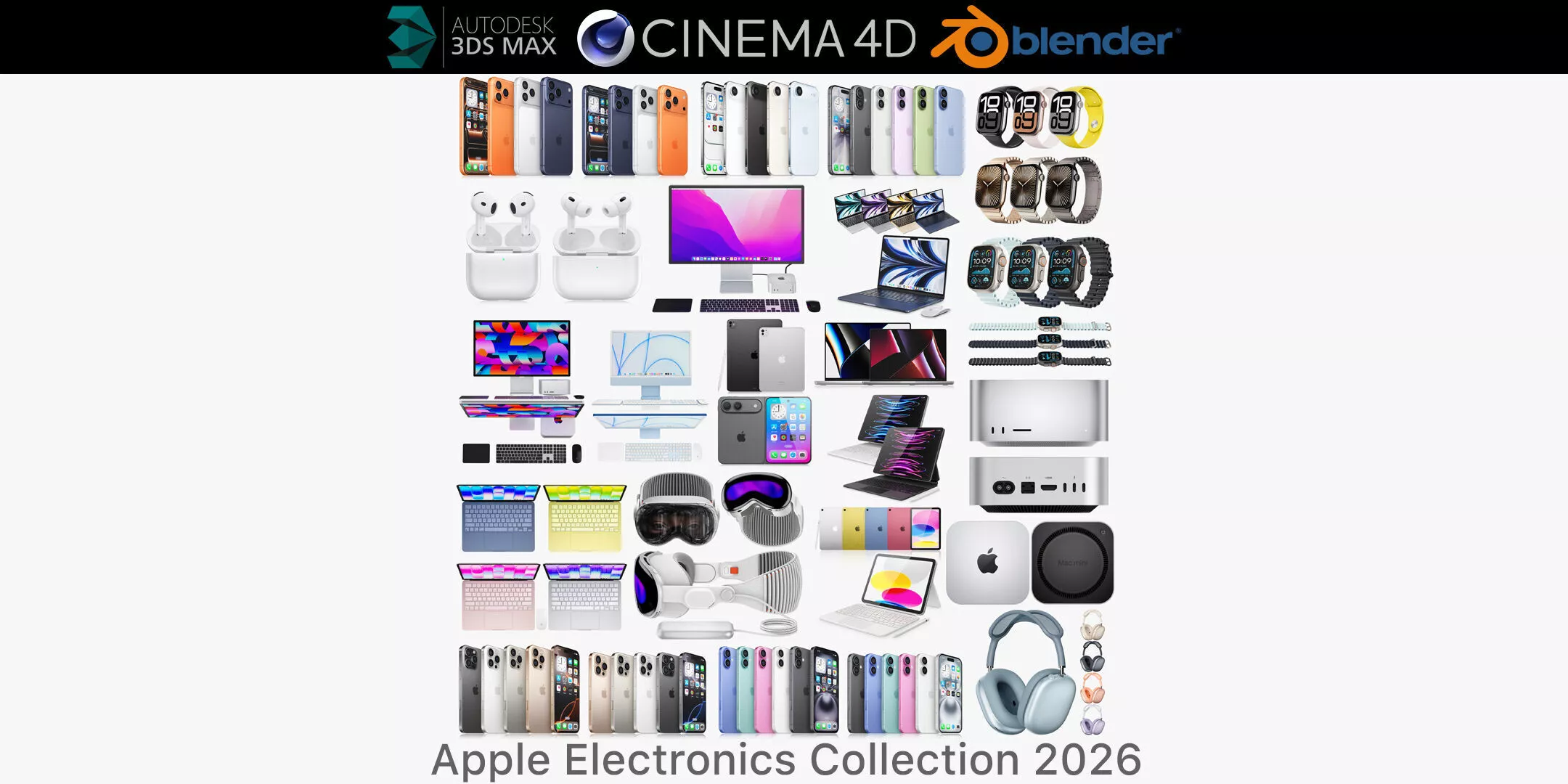 Apple Electronics Collection 2026 3D model