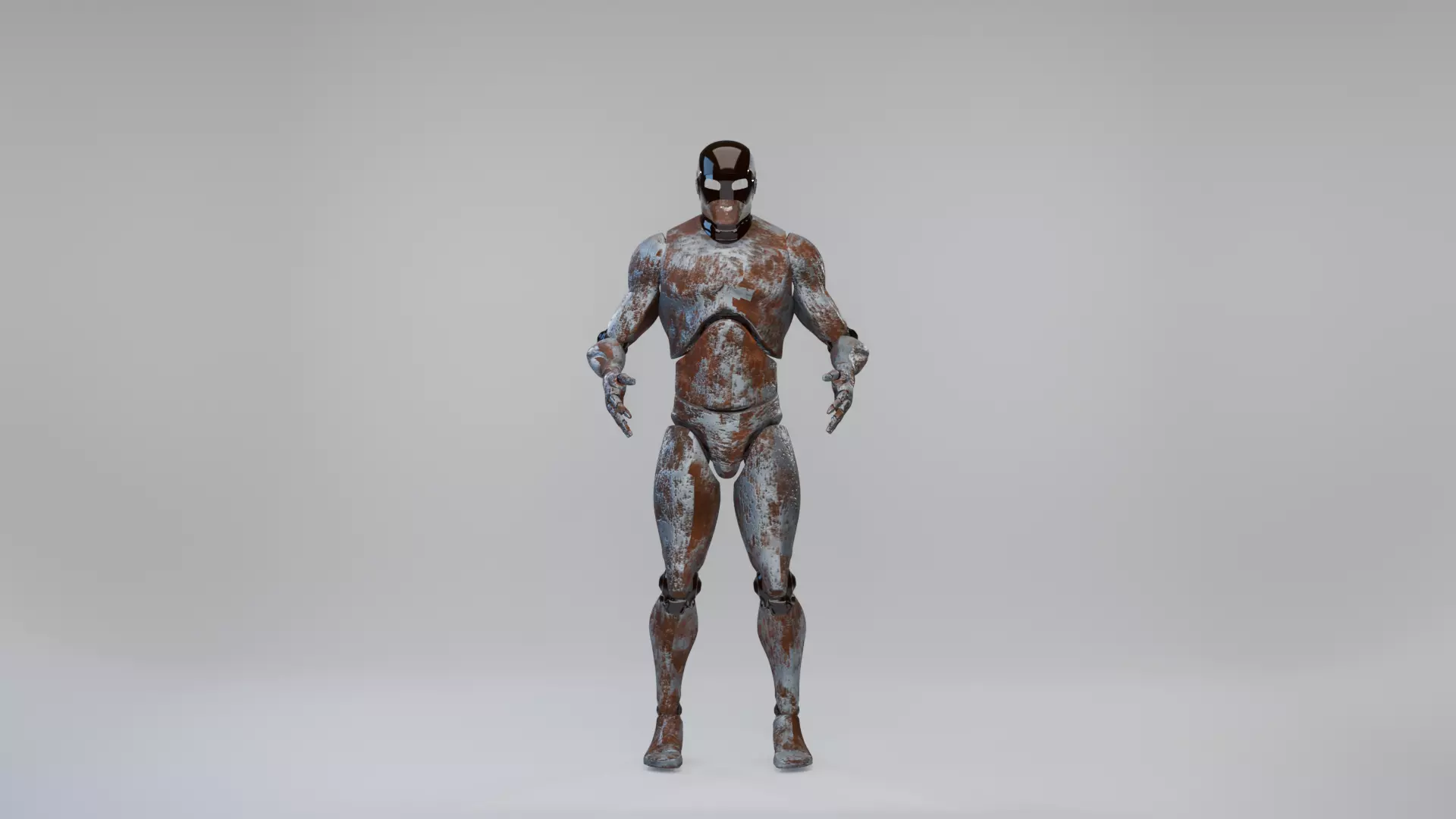 Fully Rigged Rusty Robot Character 3D model
