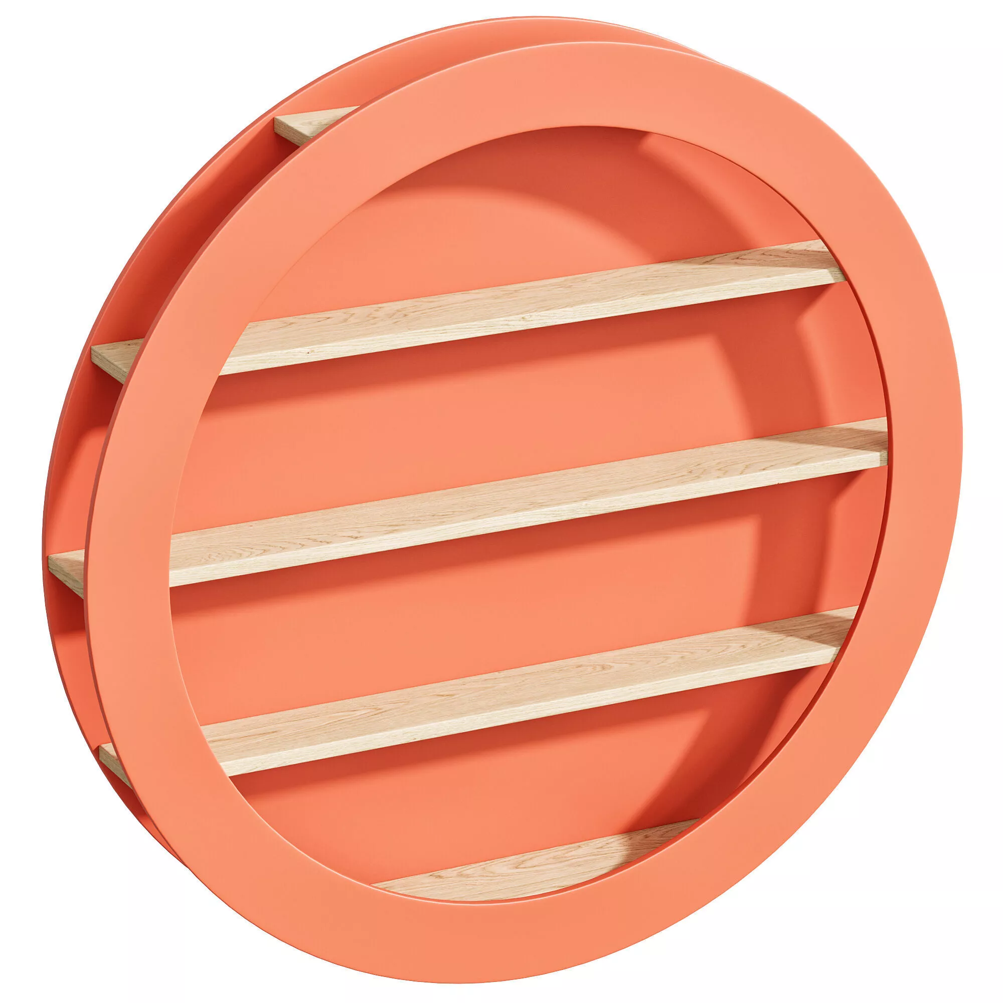 Round Shelf For Figurines By Montessori Home Low-poly 3D model