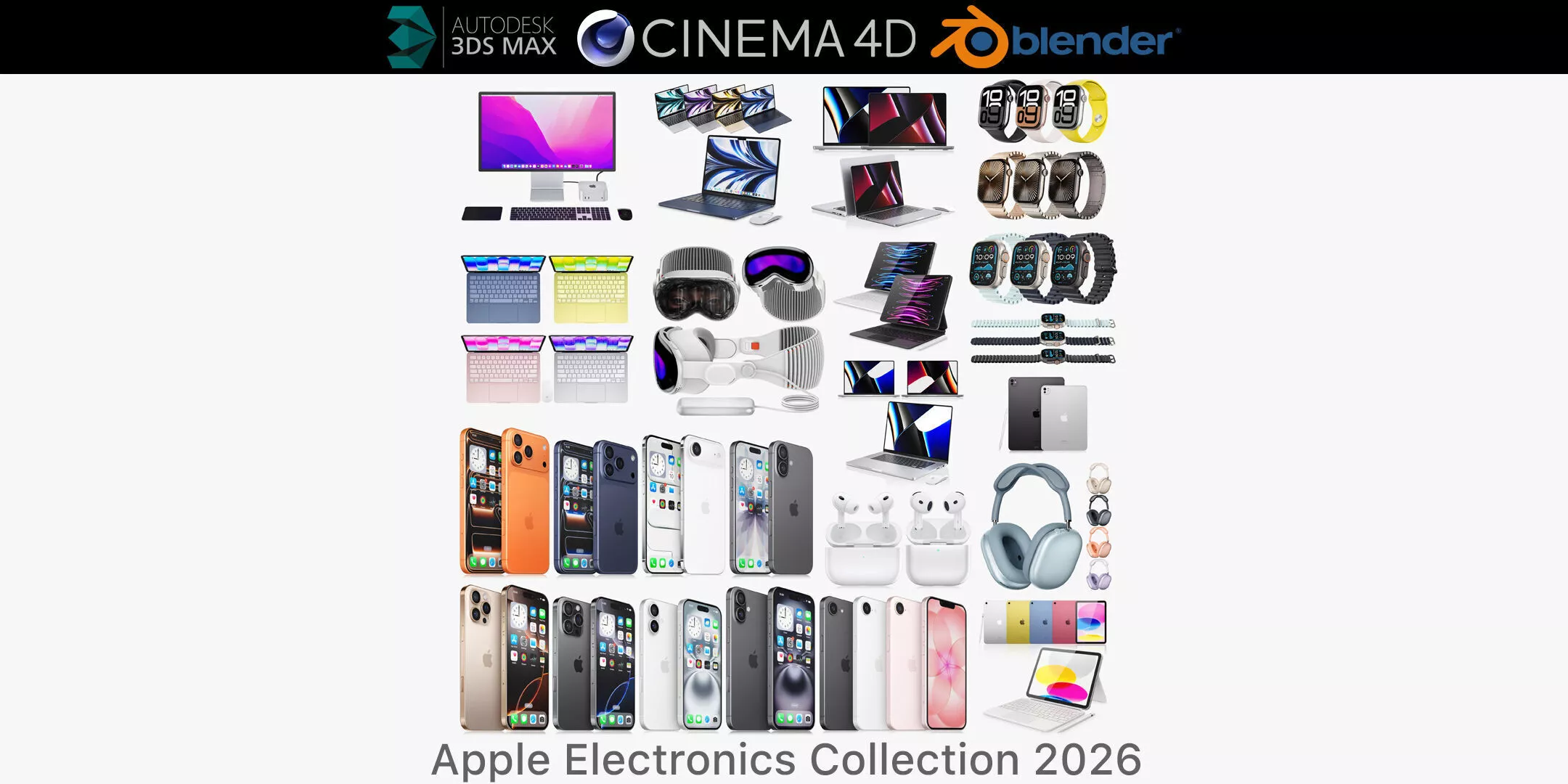Apple Electronics Collection 2026 v2 3D model