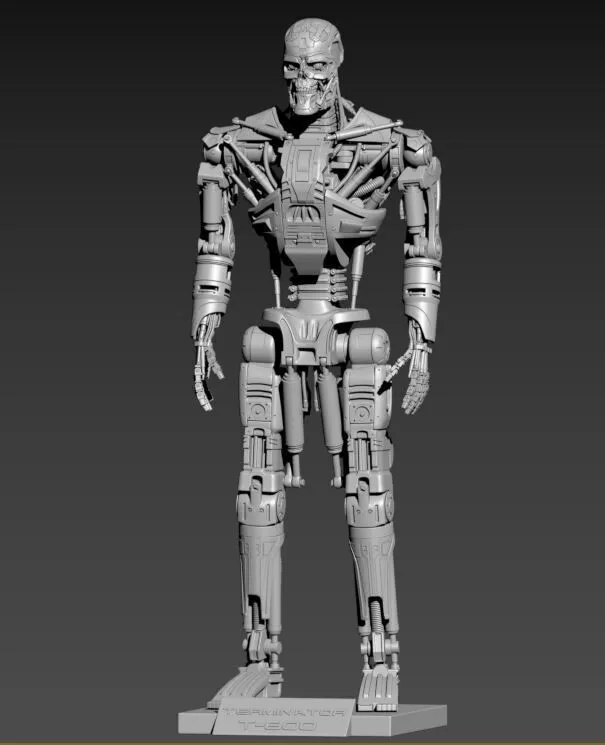 Terminator T600 Salvation Endoskeleton Pose 1 3D print model