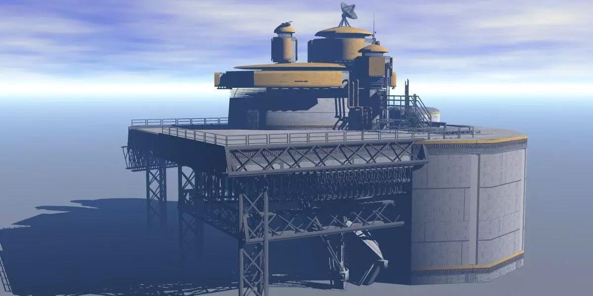Processing Plant Station 3D model_0