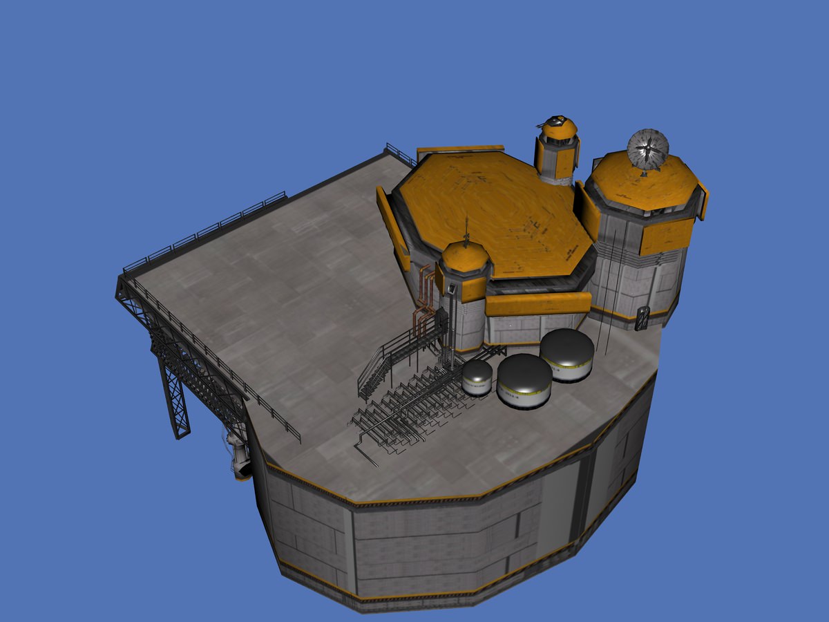 Processing Plant Station 3D model_6