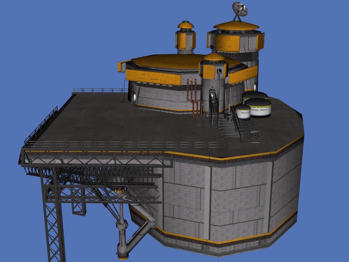 Processing Plant Station 3D model_5