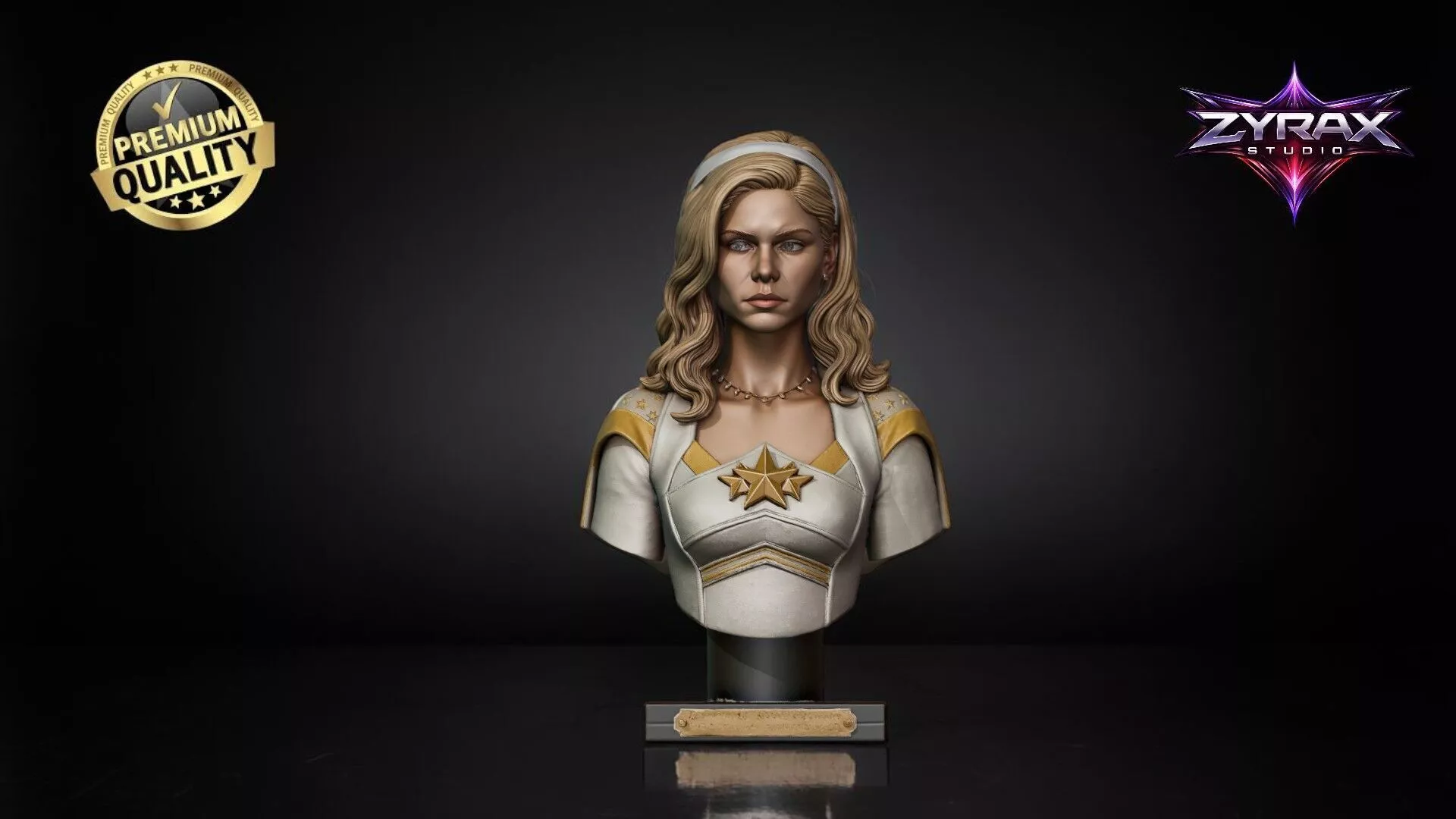 Starlight Bust STLThe Boys 3D Print Sculpture Collector Model 3D print model