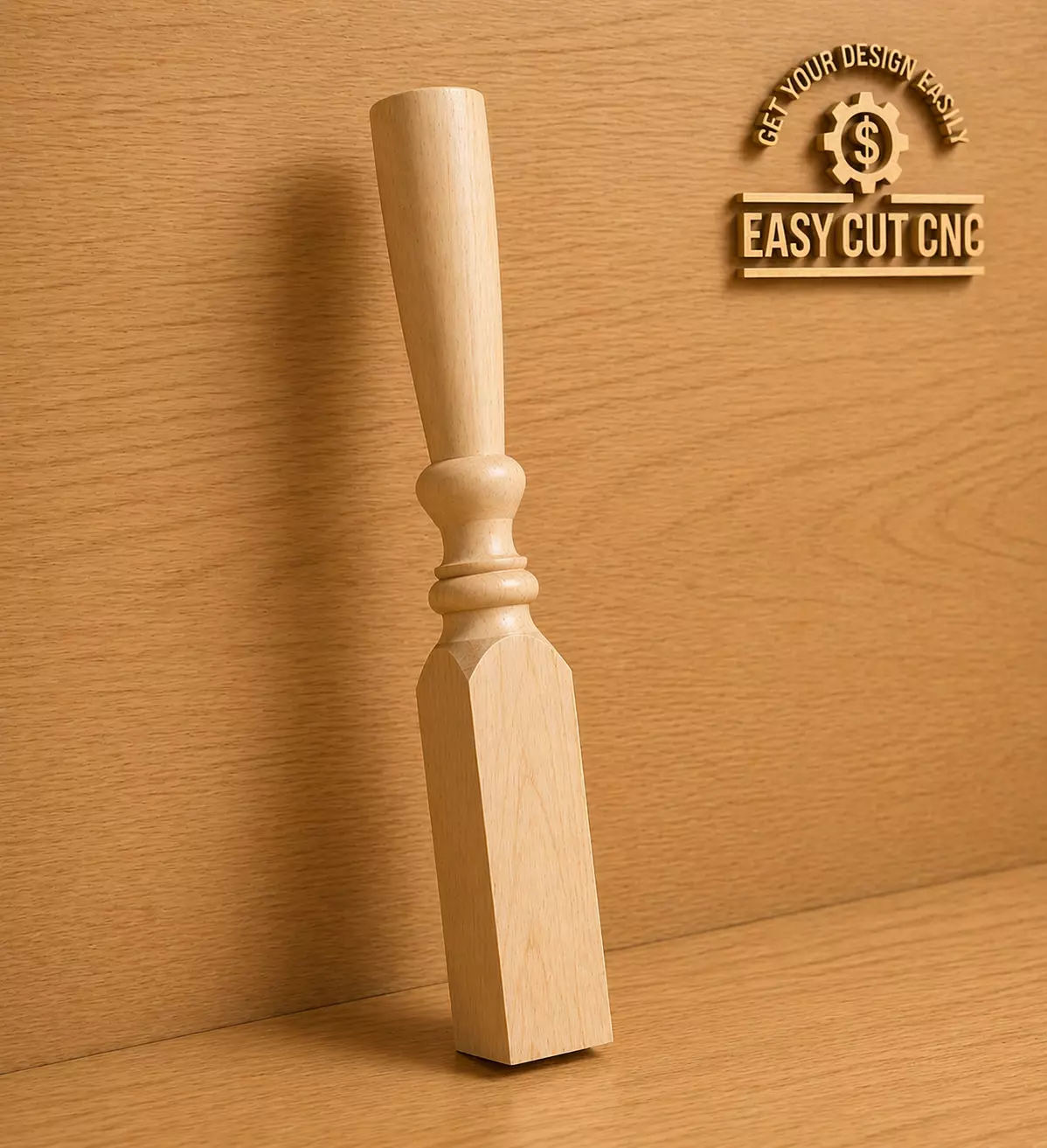 Classic Turned Wooden Baluster STL Free 3D model