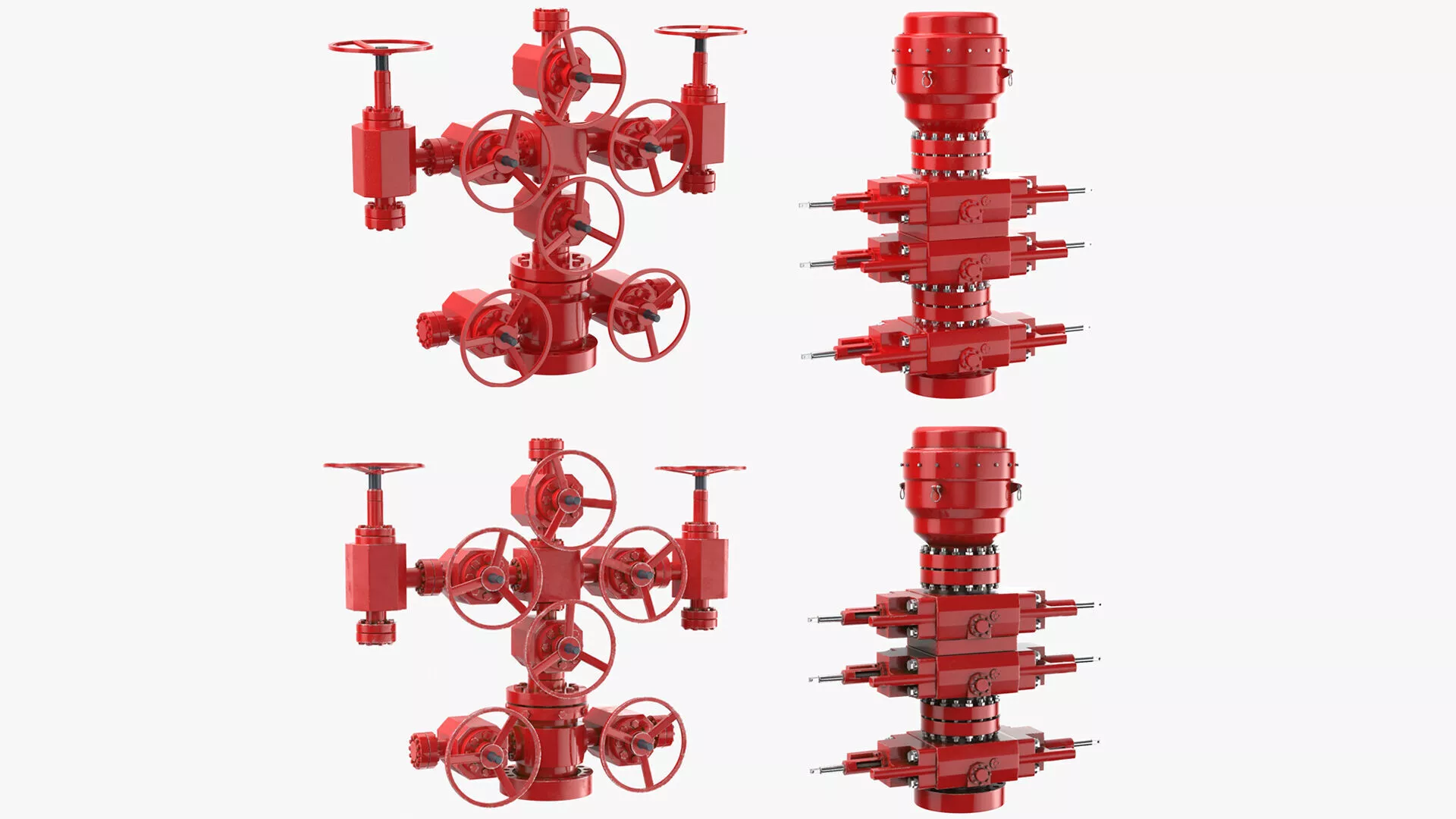Oil Wellhead Collection 03 3D model