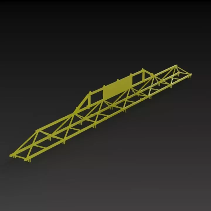 Railway Track Panel Lifting Frame 3D model