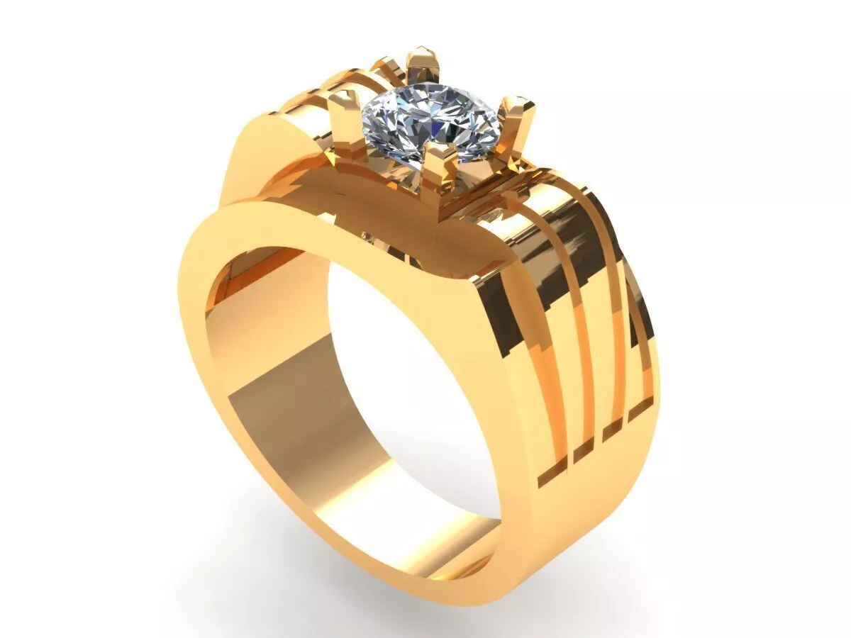 gents ring 3D print model