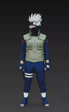 Ninja Maestro Enmascarado 3D kakashi anime 3D model