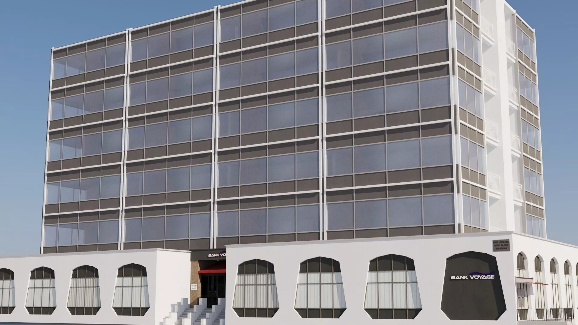 Bank Voyage Low-poly 3D model