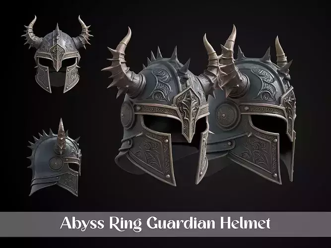 Stylized Mystic Ring Warlord Helmet - Abyss Ring Guardian