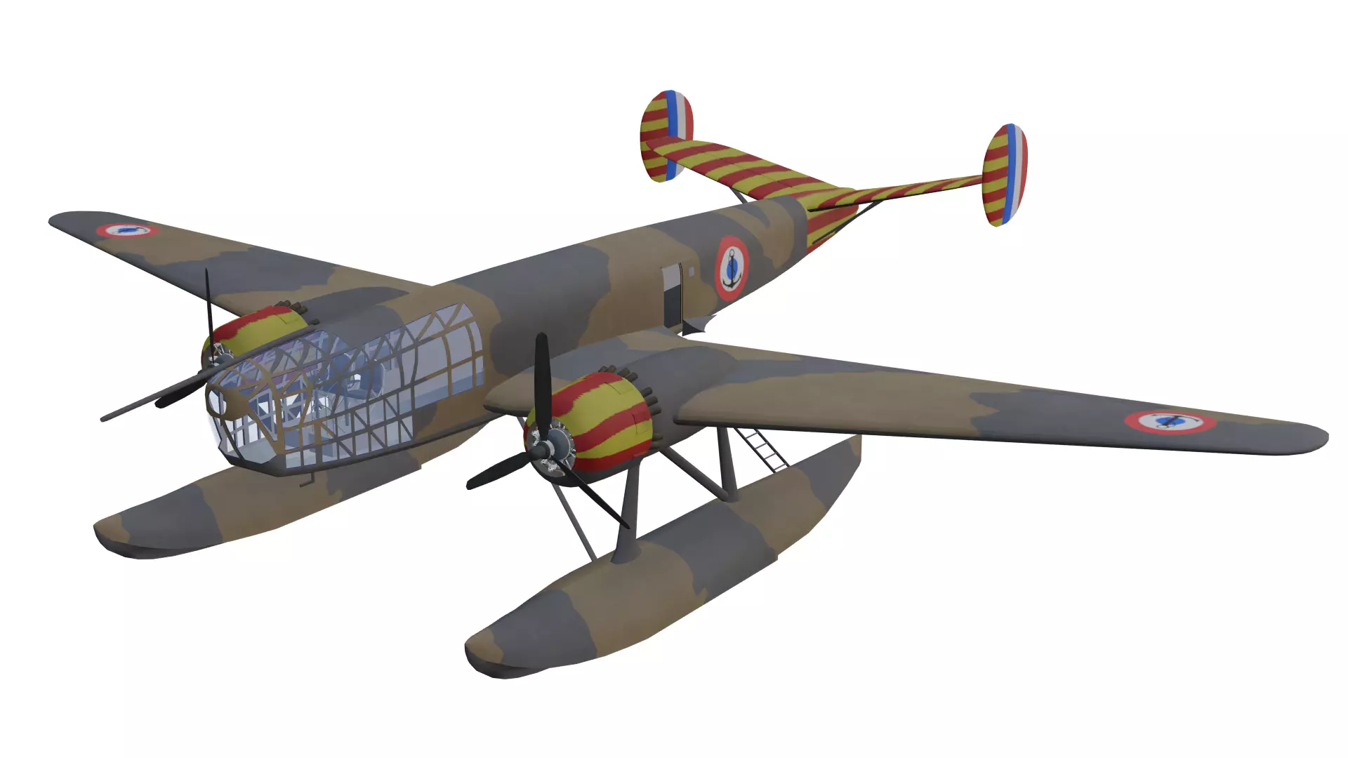 Liore et Olivier LeO H-47 Low-poly 3D model