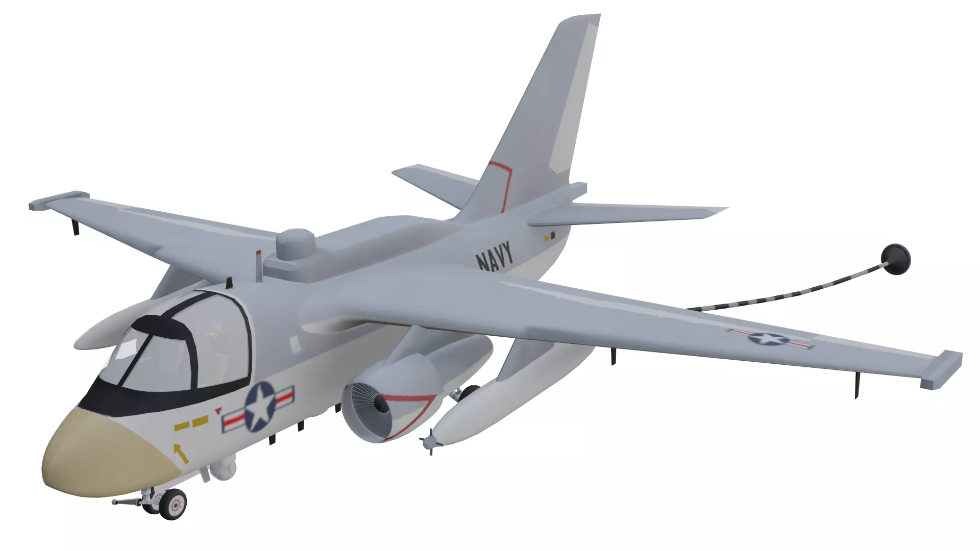 Lockheed ES3A Shadow Low-poly 3D model