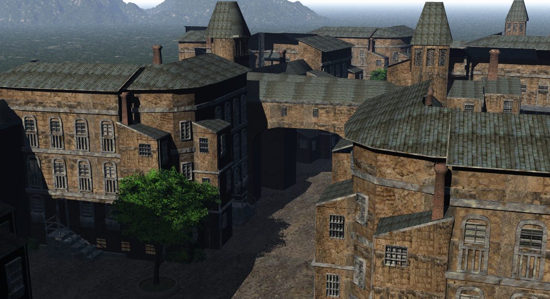 Old European Town 3D model_3
