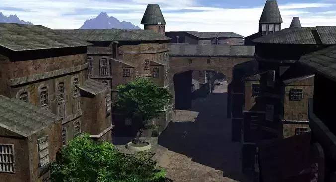Old European Town 3D model