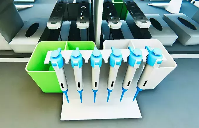 Computer Pipettes and Bench Equipment Set