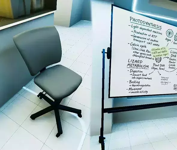 Rolling Whiteboard and Adjustable Task Chair pack