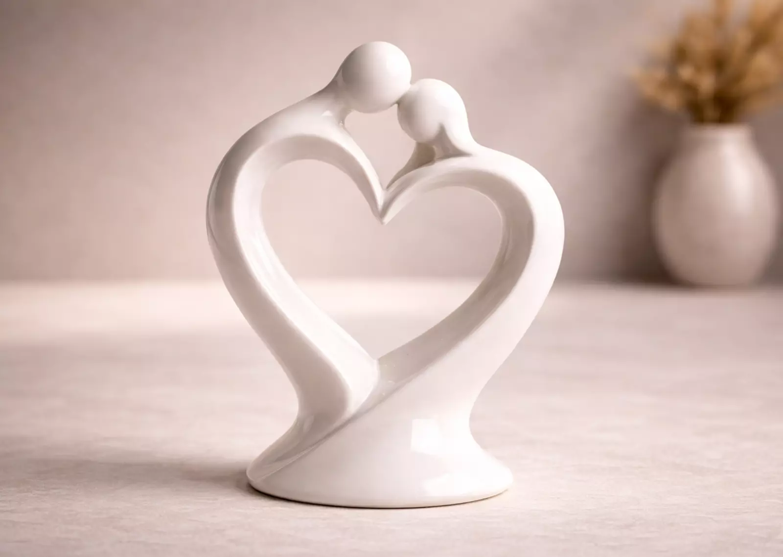 Abstract couple in heart shape - 3D Print model 3D print model