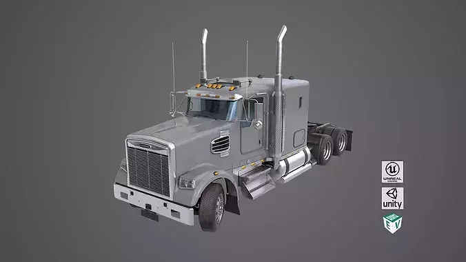 Heavy Truck Chassis 07 Generic Grey All PBR Unity UE Textures