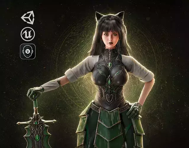 Sylthera - Game Ready Female Character
