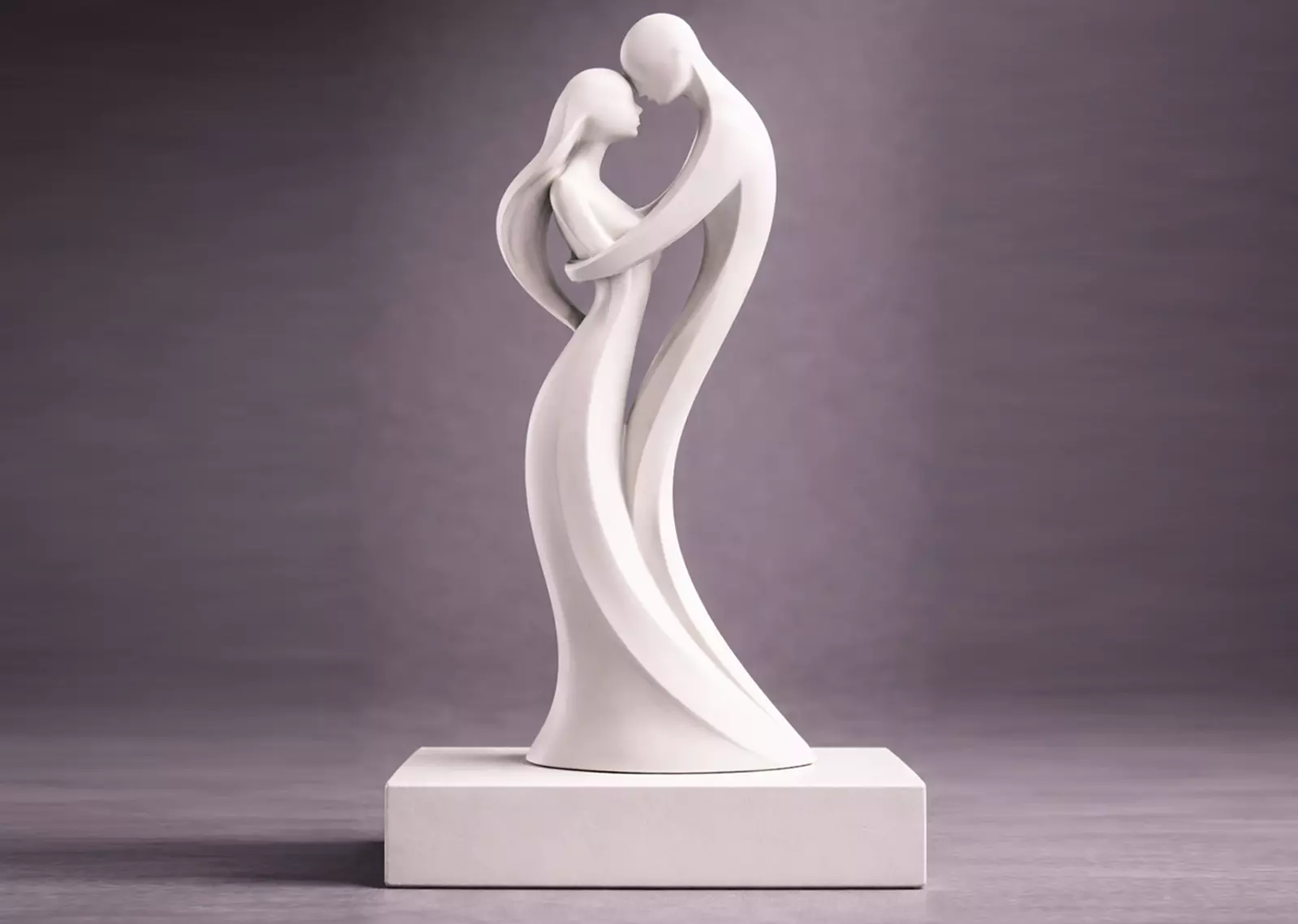 Embrace of unity sculpture - 3D Print model 3D print model
