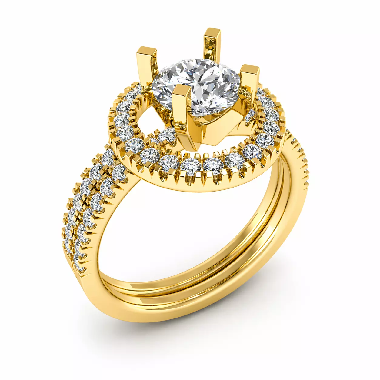 wedding ring 3D print model
