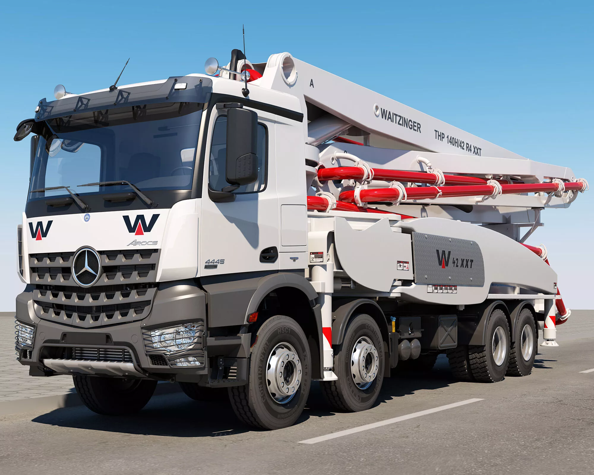 Mercedes Arocs WAITZINGER 8X4 3D model