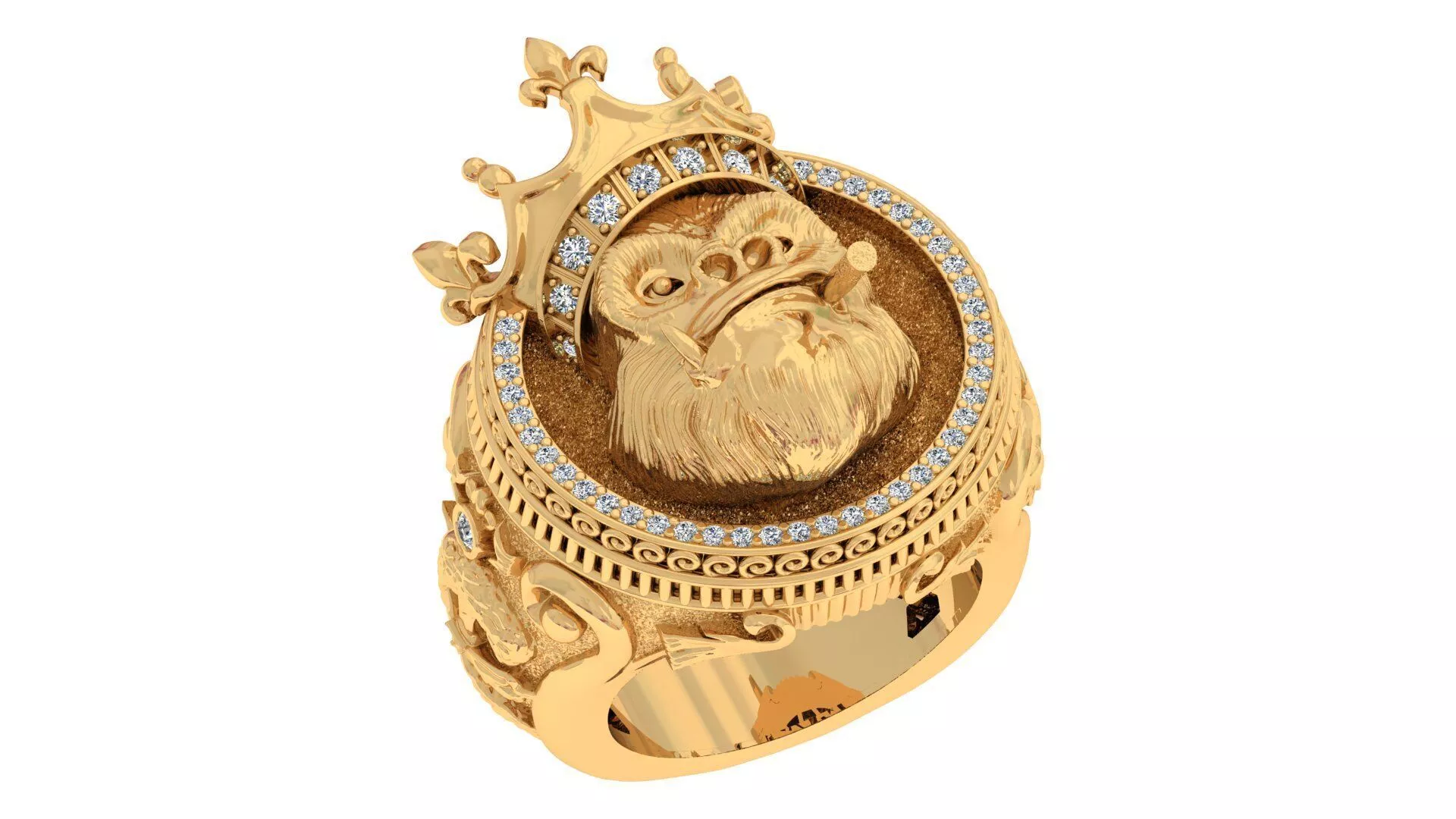 GORILA RING 3D print model