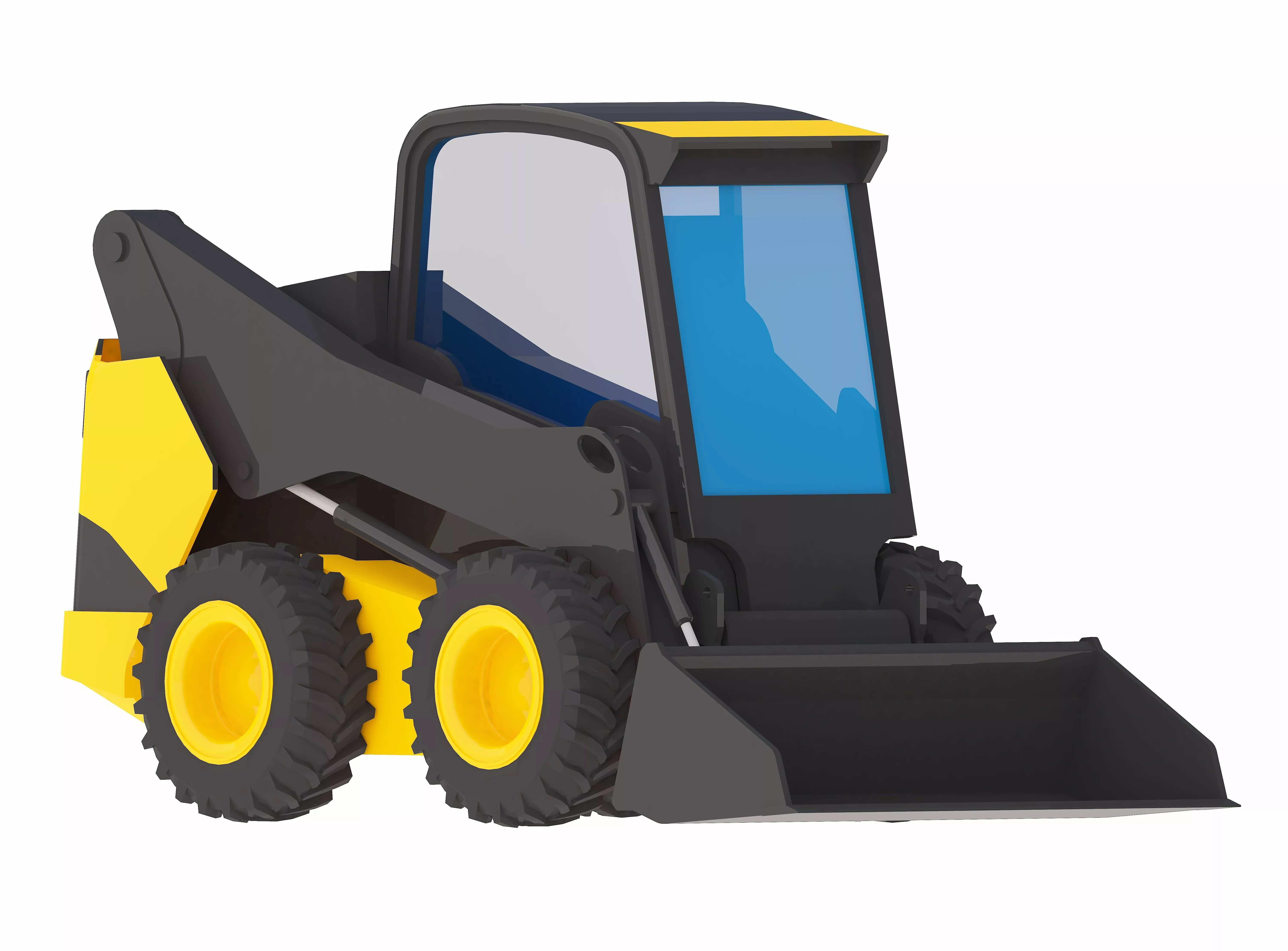 Loader Construction MC95C Low-poly 3D model