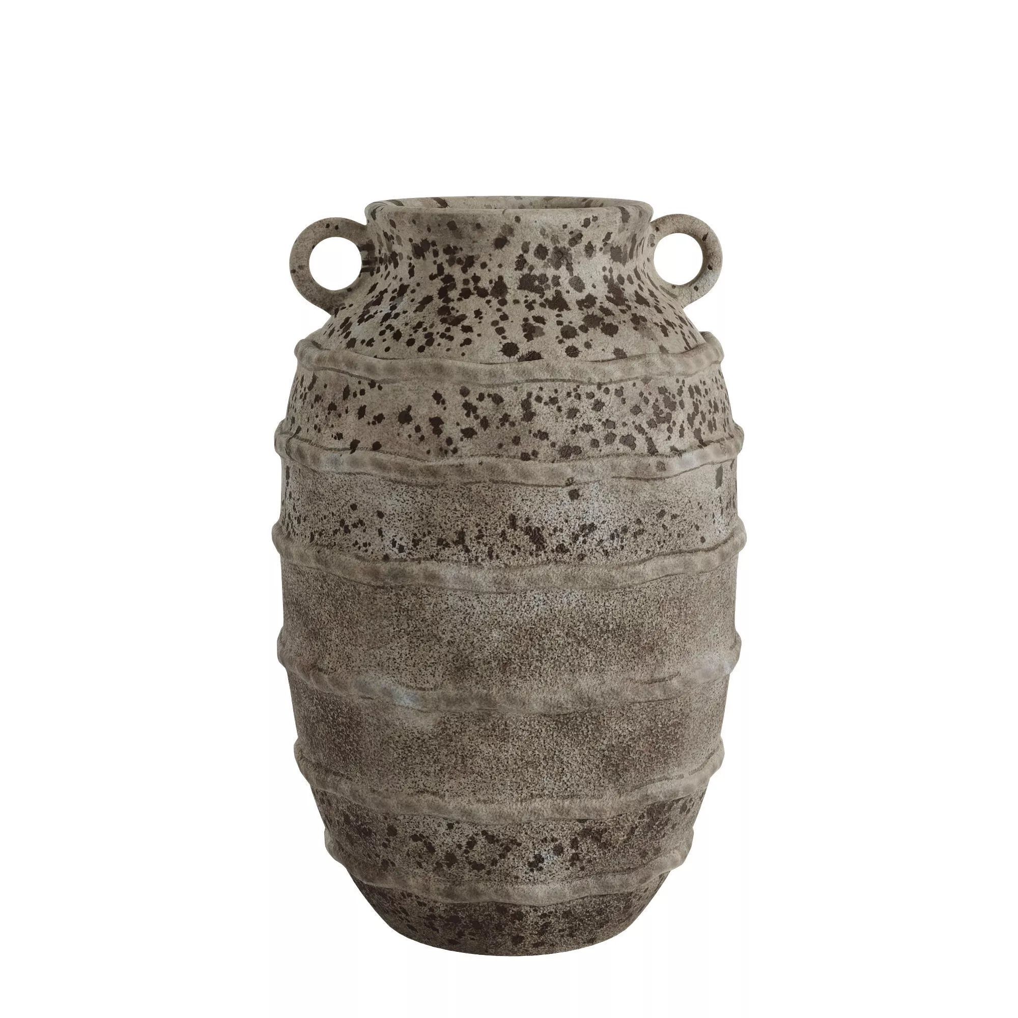 Hand Thrown Ribbed Vase 3D model