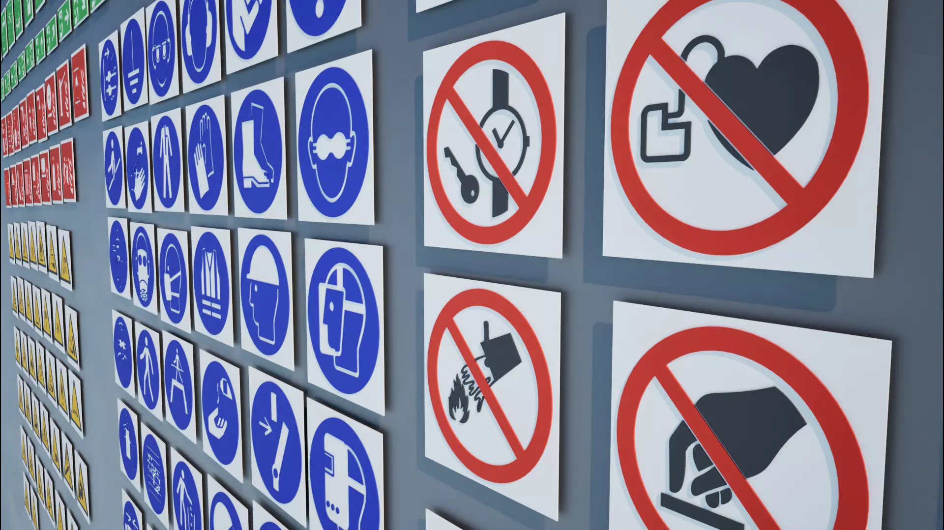 Workplace safety and environmental protection Free low-poly 3D model