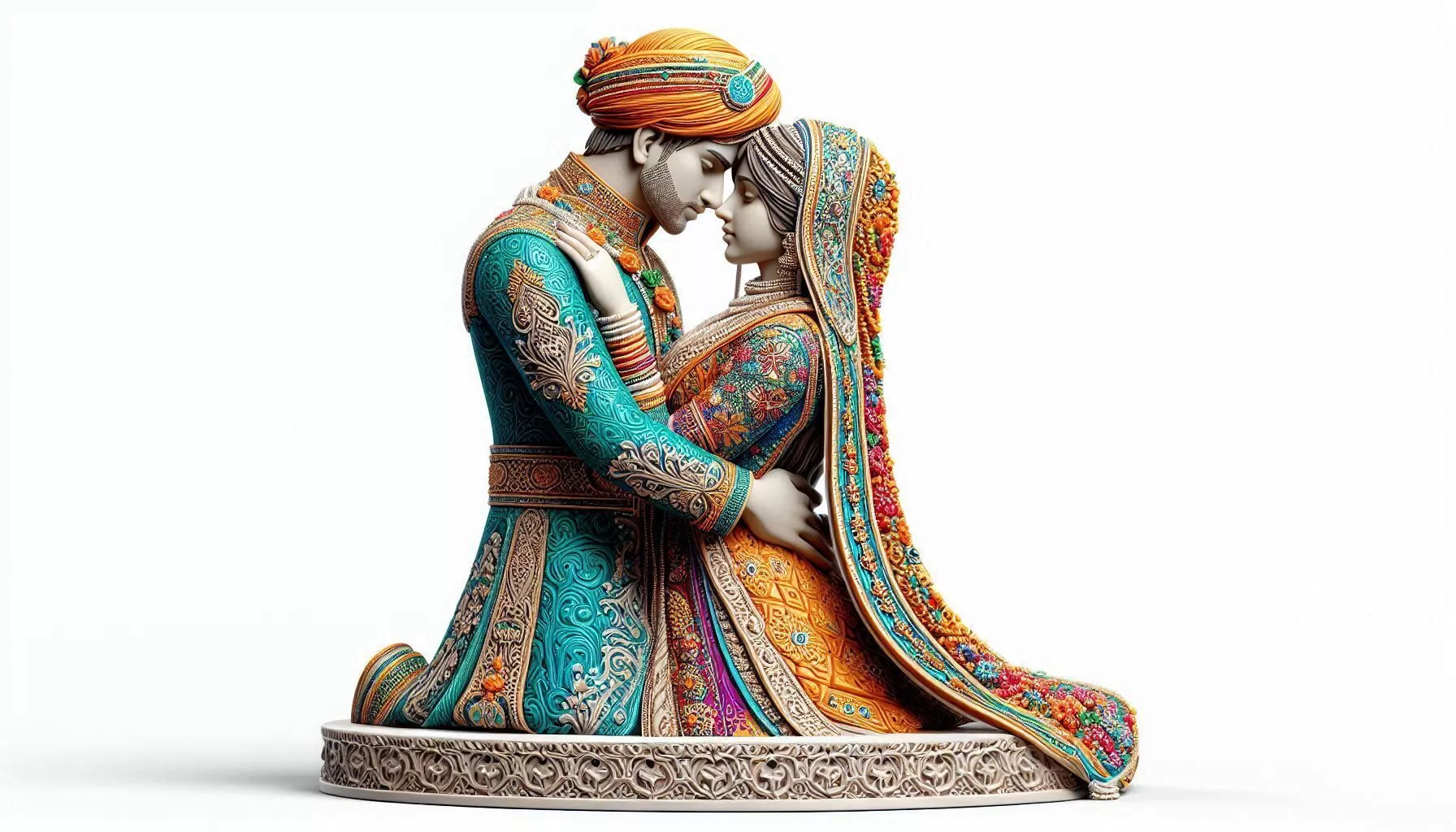 Desi Couple Valentine Decor Model 3D print model