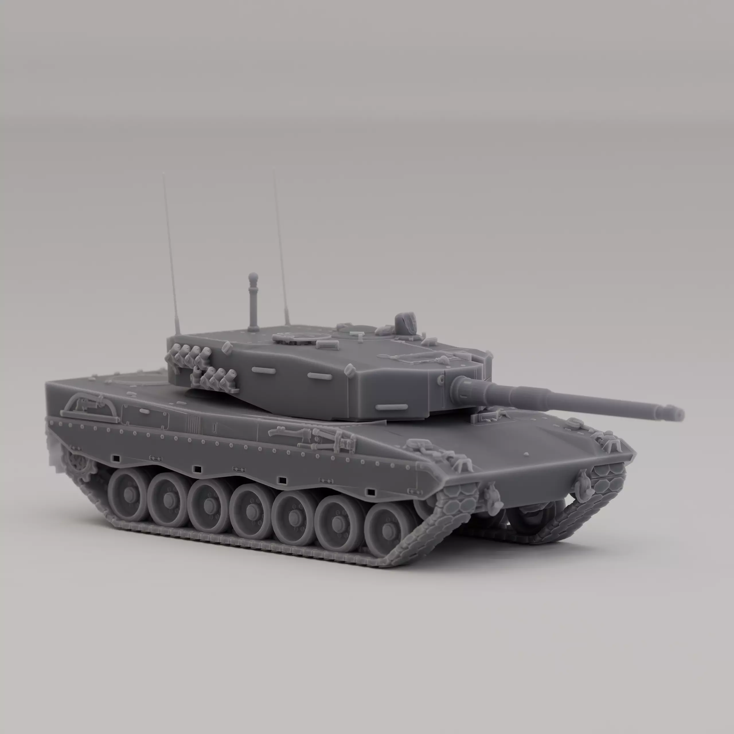 Leopard 2AV MBT Germany Cold War 1976 3D print model