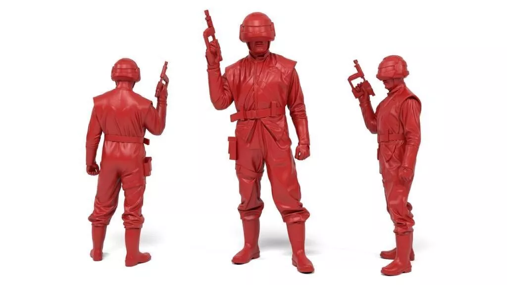 V Visitors soldier 3D print model