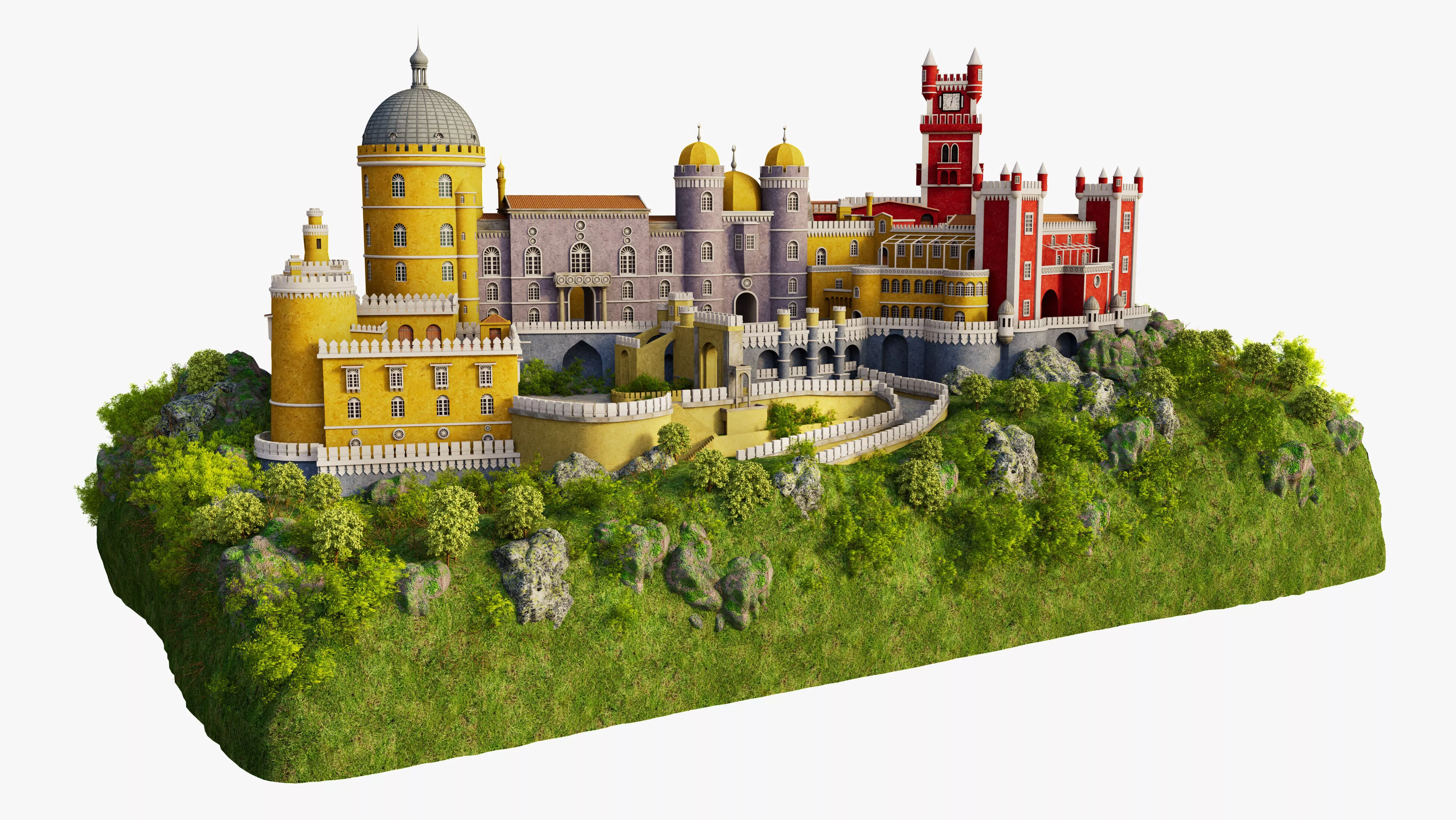 Pena Palace Portugal 3D model