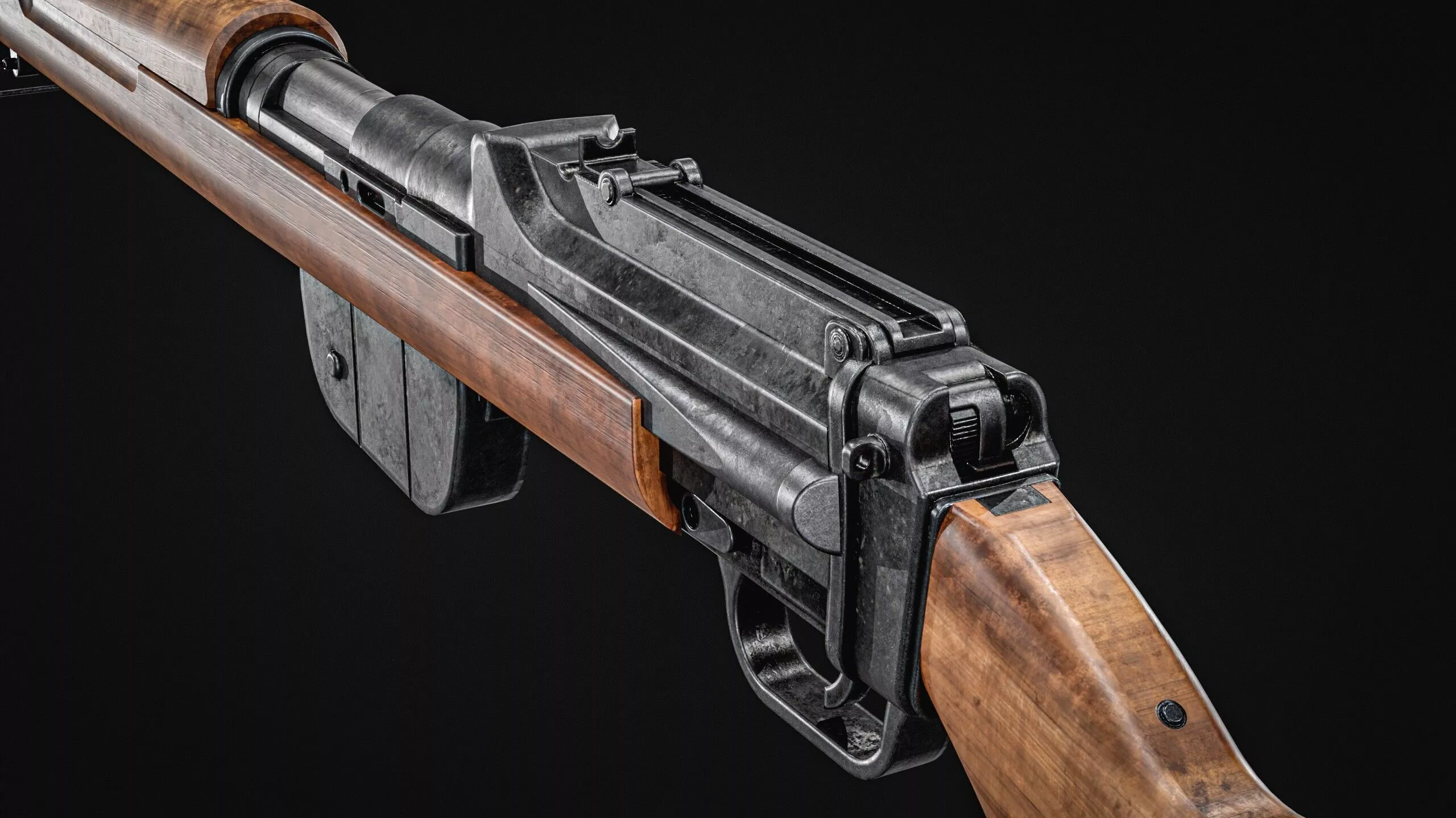 Eriksens M1933 Rifle Low-poly 3D model