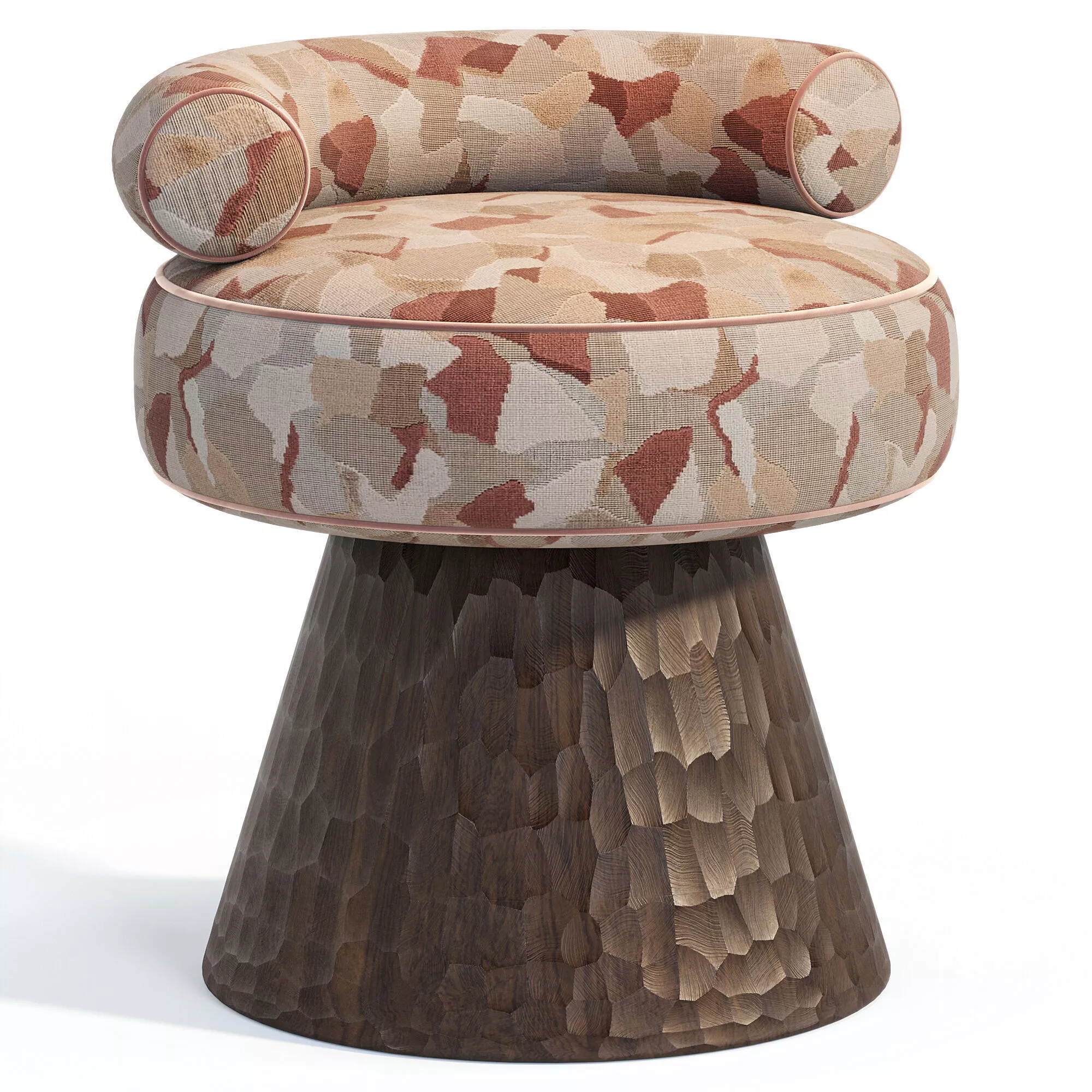 Moosh Dining Chair By Balle Studio Low-poly 3D model