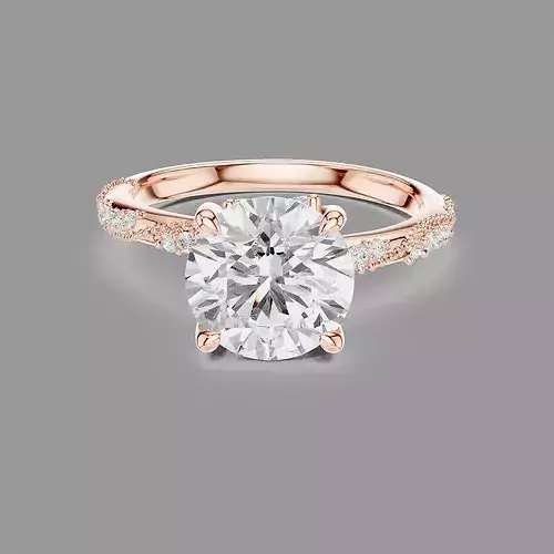 Round Solitaire Ring 