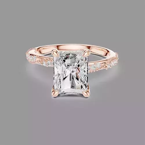 Radiant Solitaire Ring 