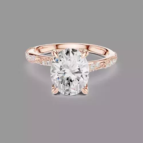 Oval Solitaire Ring 