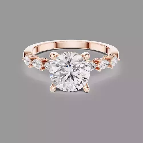 Round Solitaire Ring 