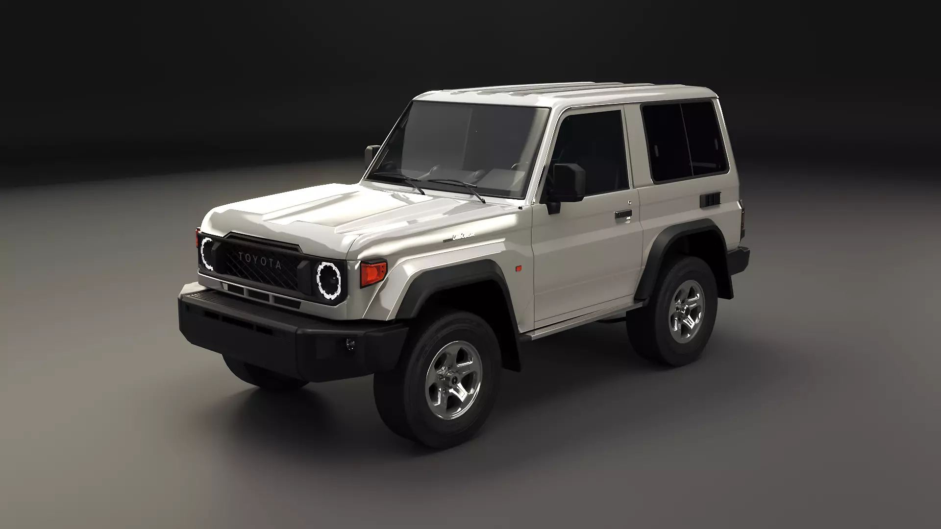 Toyota Land Cruiser GDJ71 2026 - Short Wheelbase PBR Low Res Low-poly 3D model