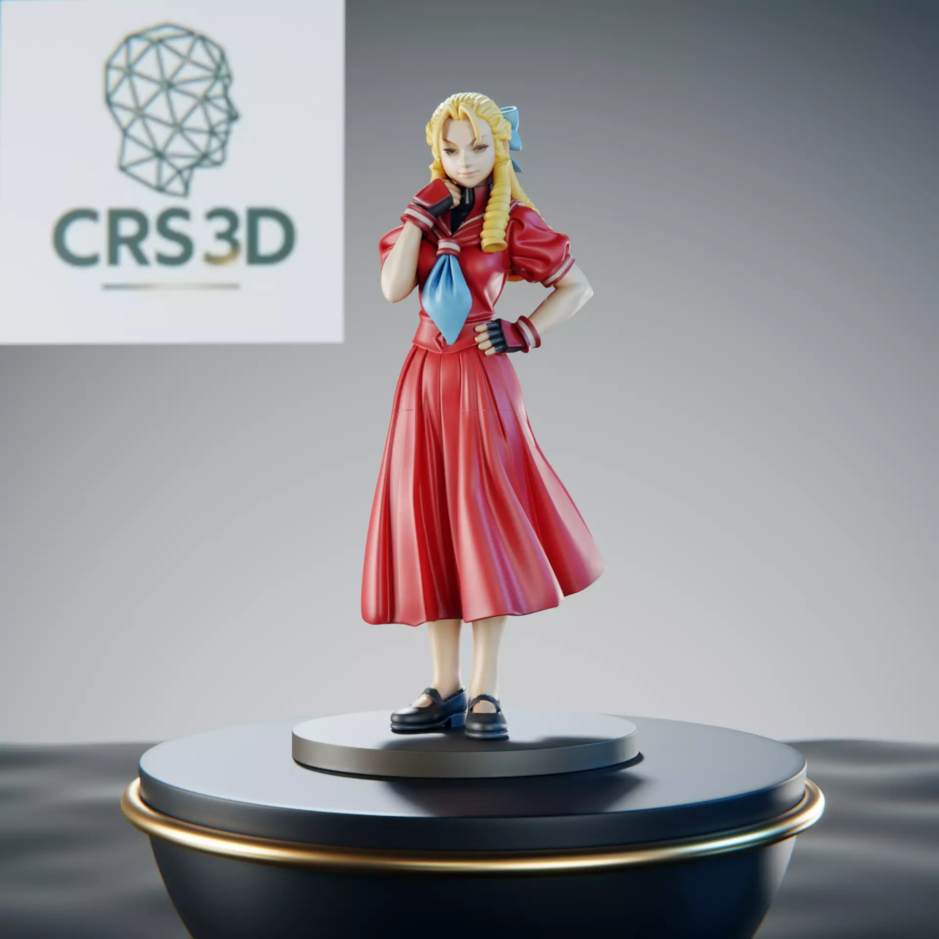 Karin Kanzuki Noble Heiress Fighting Estate Statue 3D print model