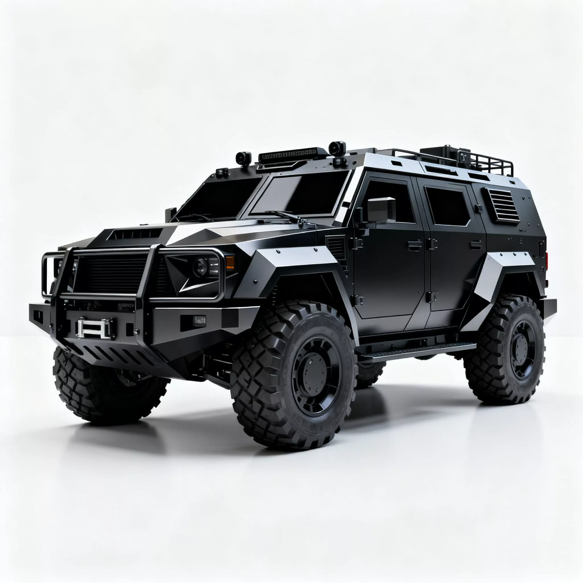 Realistic Tactical Armored SUV 3D Model Low-poly 3D model